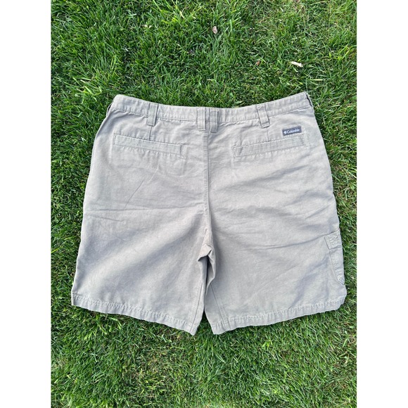 Columbia Other - Columbia Mens Ridge Cloth Stonewashed Cotton Utility Shorts Gray 42 hiking